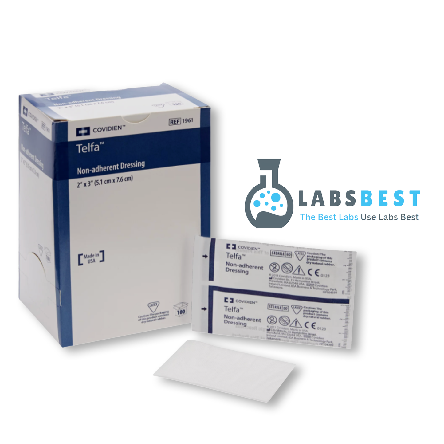 Covidien™ Telfa Non-Adherent Dressing 2" x 3" - Box of 100