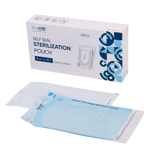 Labs Best 5.25" x 10" Self-Sealing Sterilization Pouches - Autoclave Bags