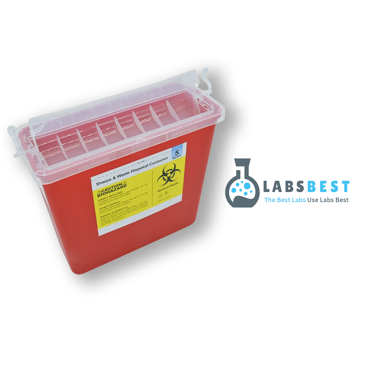 Marketlab Sharp Container Labs Best Sharps Container, 5.4QT