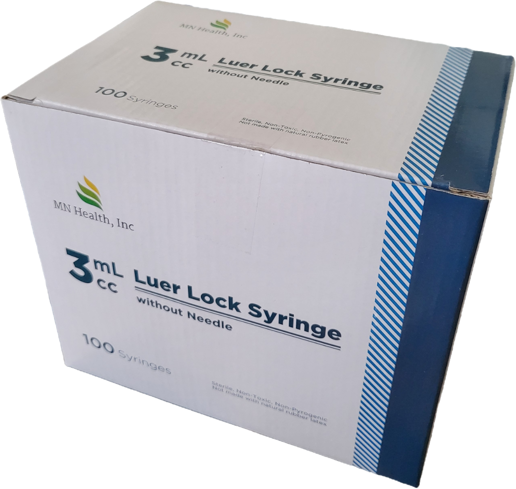3cc Syringes with Luer Lock 